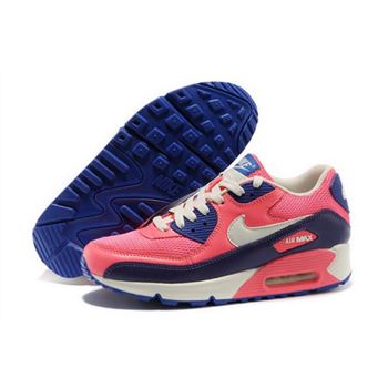 Air Max 90 Womens Shoes Red Blue White Online